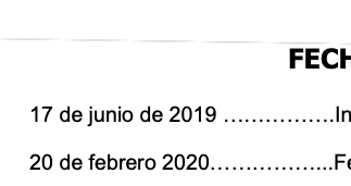 Fechas importantes del Congreso Virtual de Funciden.