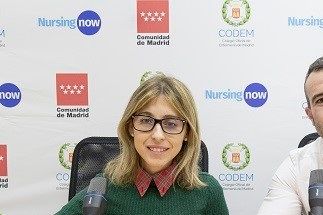 Marina Gómez y David García, presentadores de Onda Enfermera.